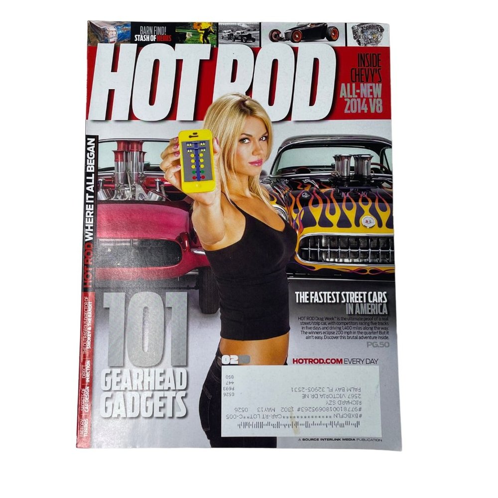 Hot Rod Magazine u February 2013 101 Gearhead Gadgets  Race Car Enthusiast Book
